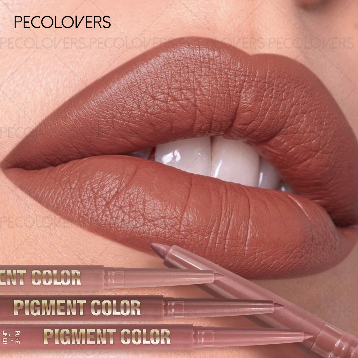 Matita per labbra arricchita a 12 colori, idratante per labbra, aderente tridimensionale, leggera, sottile, setosa e trasparente