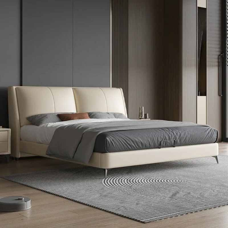 

180x200cm Frames Bed Wood Designer Modern Luxury Double Bed King Size Bedroom Headboard Night Table Frame Queen Room Furniture