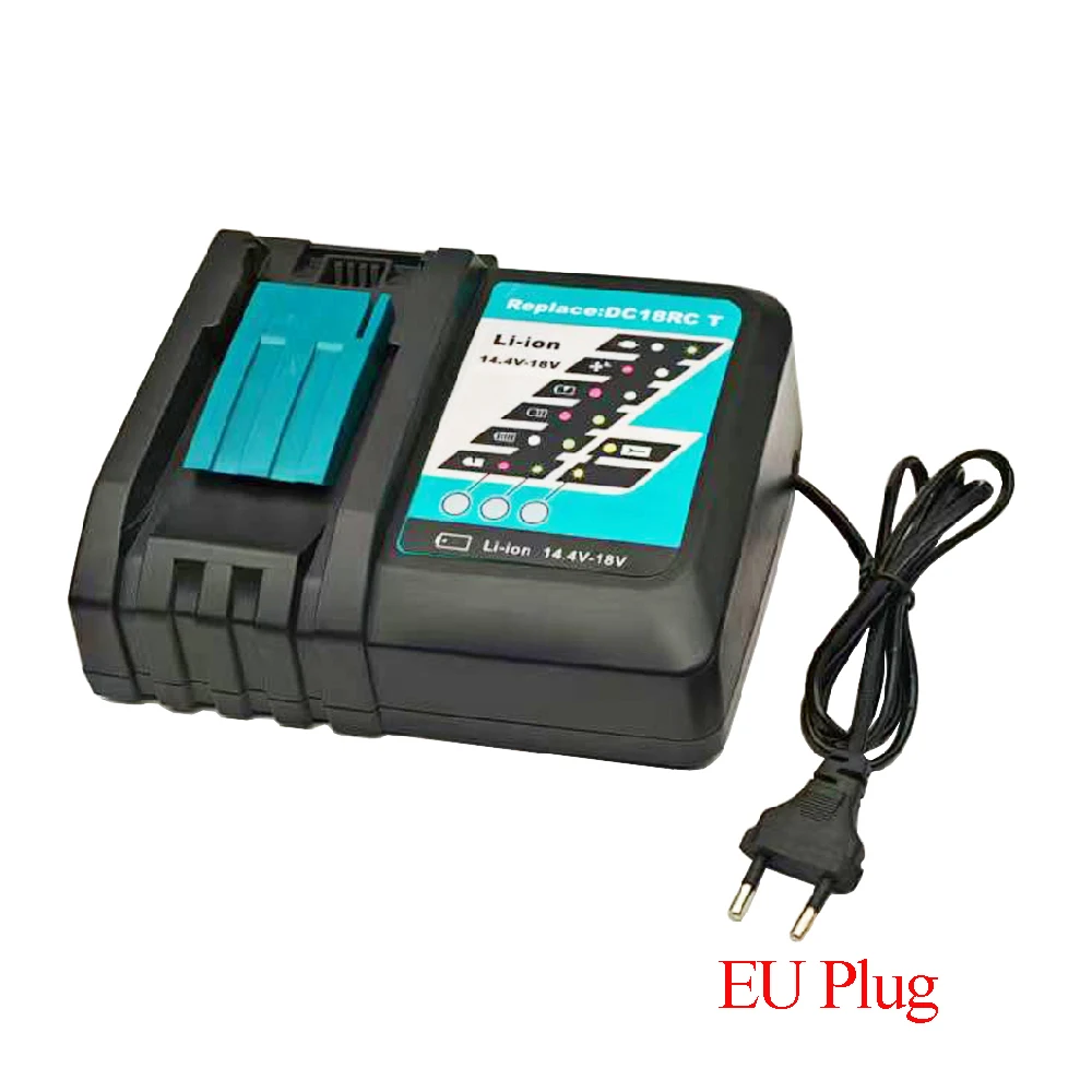 Lithium-Batterieladegerät DC18RC für Makita 18V 14,4V Li-Ionen-Akkus BL1815 BL1860 BL1430 BL1830 DC18RD DC18SF DC18RE – Detail 6