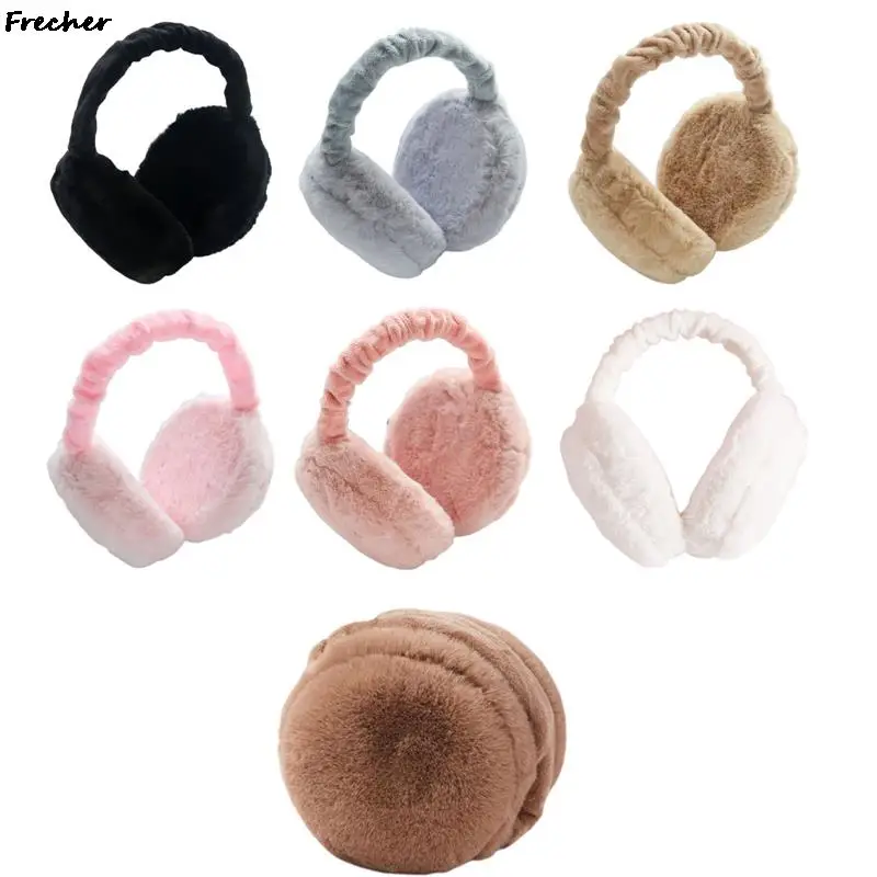 Cache-oreilles doux en peluche pour femme, cache-oreilles, protection contre le froid, cache-oreilles, bonnets, mode, ski, sauna, téléphone, hiver,