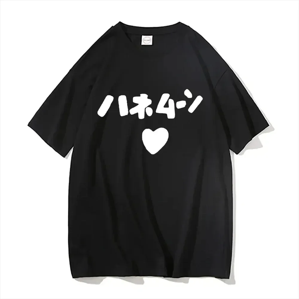 Camiseta holgada de Manga japonesa para mujer, Tops divertidos de Anime K-ON Hirasawa Yui Akiyama Mio, camisetas con estampado del mismo estilo