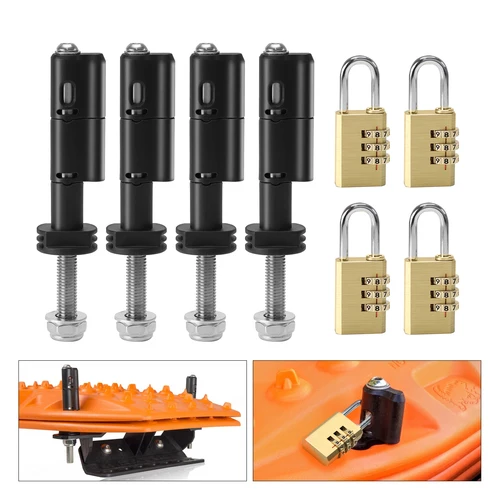 Kit de pasadores de montaje para barra de tracción, rendimiento estable, duradero, confiable, fácil instalación sin bloqueo de contraseña para tabla de deriva MaxTrax, 4 Uds.