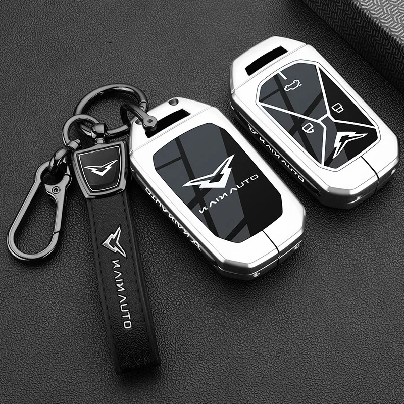 Car Zinc Alloy TPU Car Key Case Cover Holder For KAIN Kaiyi Kunlun IHD R 300 500 EV Smart Key Control Car Styling