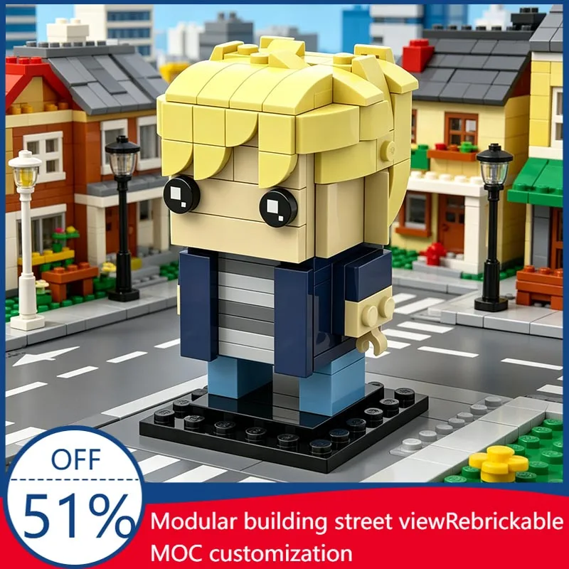 

135PCS Lost - Charlie Pace Hero Character MOC Model Custom Blocks DIY Assembly Educational Toy TV Series Fans Display Xmas Gift
