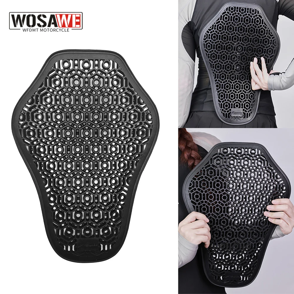 

WOSAWE CE Approved Biker Armor Motorcycle Shoulder Elbow Back Protector Pad Motorbike Chest Pads Soft Moto Jacket Insert Armor