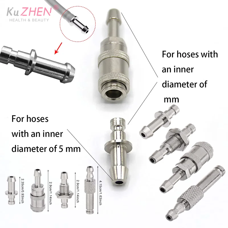 Metal Air Hose Connector NIBP Adapter Blood Pressure Meter BP Cuff Joint Link Male Female Quick Connection Bayonet Airway Joints