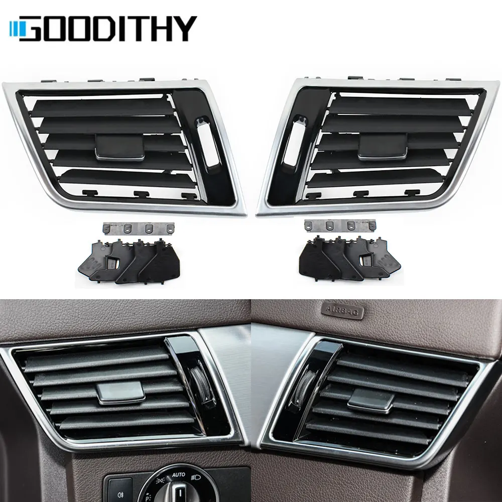 Car Front Left Right Air Vent Grille Cover Tab Clips Rear AC Vent Outlet Repair Kit For Mercedes Benz W166 W292 ML GL GLE GLS