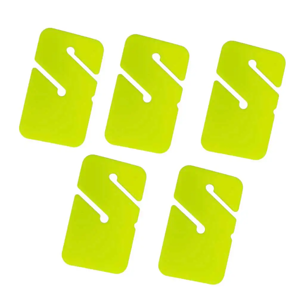 5 Stück Cave Dive Arrows Square Wreck Line Marker für technisches Tauchen, Sicherheitsrolle, Spulenbefestigung, Tauchrichtungssignal, Kekse