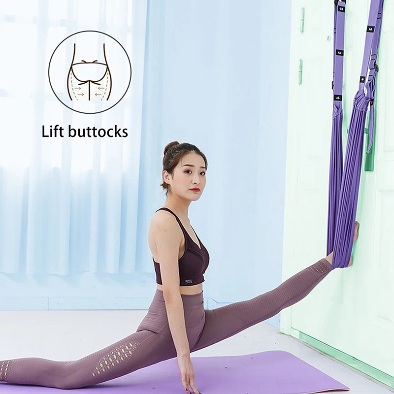 Air Yoga Strap Pull Rope Woman Hammock Stretch Leg Splits Trainer Female Gym Belt Air Hamak Swing Stretching Inversion