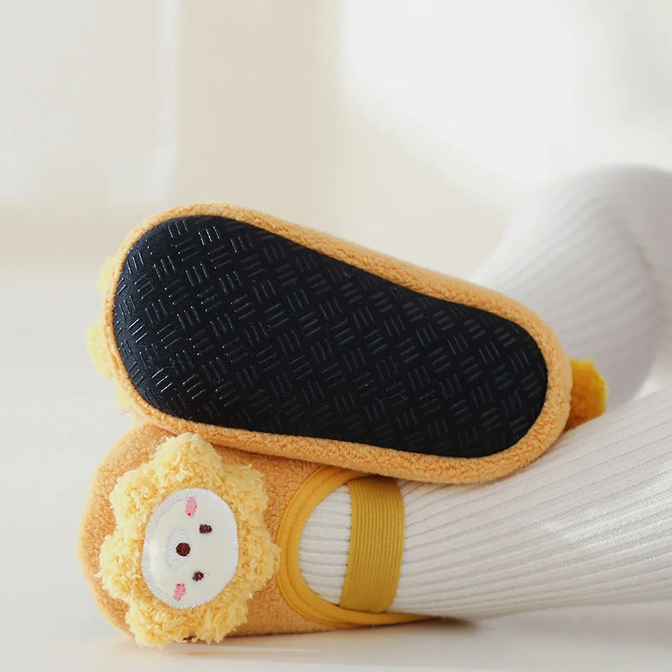 

Baby First Walkers Newborn Slip On Floor Socks Toddler Sponge Soft Sole Cartoon Bunny Lion Fox Crib Shoes Infant Prewalker 0-3T