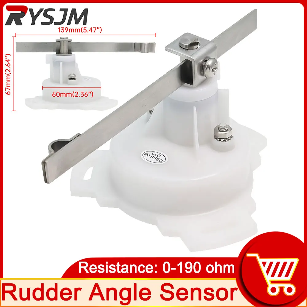 

Stainless Steel Rudder Angle Sensor fit Marine Boat Rudder Angle Indicator Gauge Meter DC 12V/24V white free shipping customized