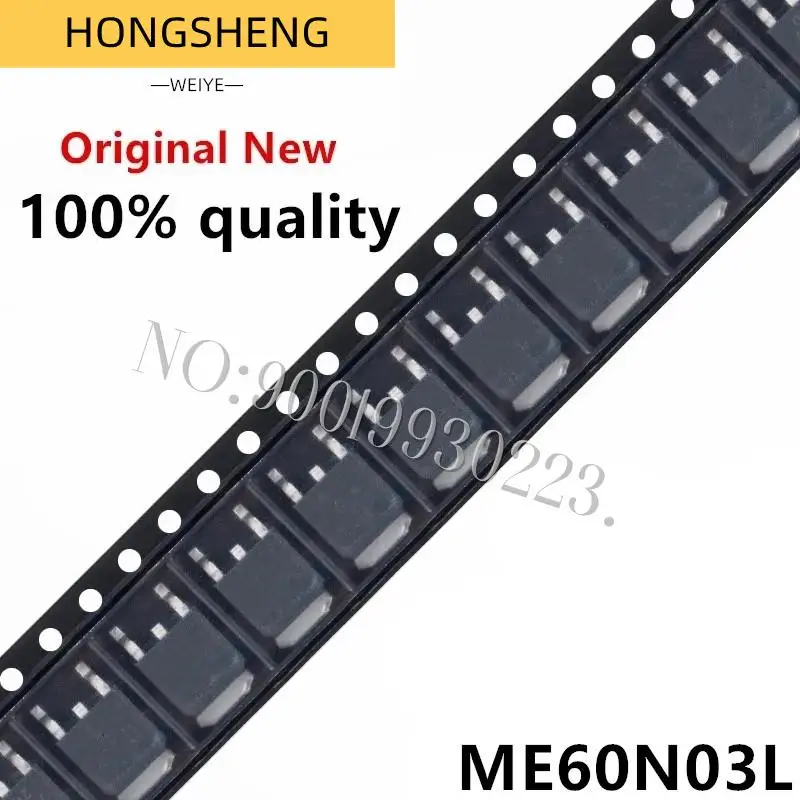 100% New 10pcs/lot  60N03 ME60N03L ME60N03A FQD60N03L ME60N03 TO-252 N-Channel Logic Level MOSFETs