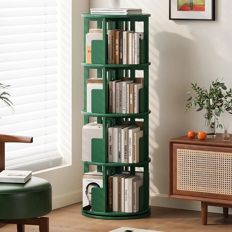 Floor Rotating Bookcases Minimalist Narrow Standing Aesthetic Display Bookcases Storage Decoration Estante Livros Home Furniture