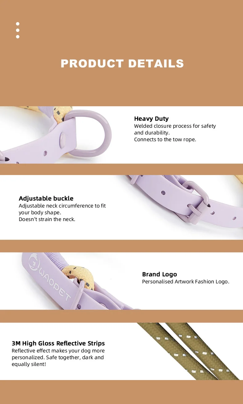 Pet Supplies Dog Collar For Small and Medium Dog Walking Sugar Color Series Cute Style PVC Webbing Collar Leashes Set New Arriva