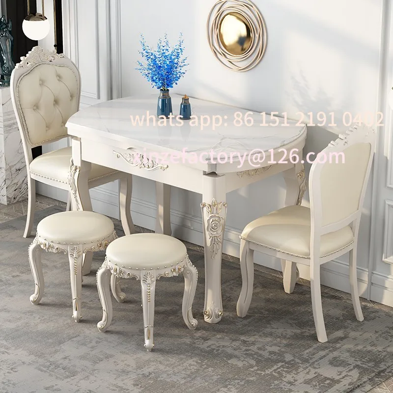 

Customizable Cream Wind Slate Folding Dining Table and Chairs