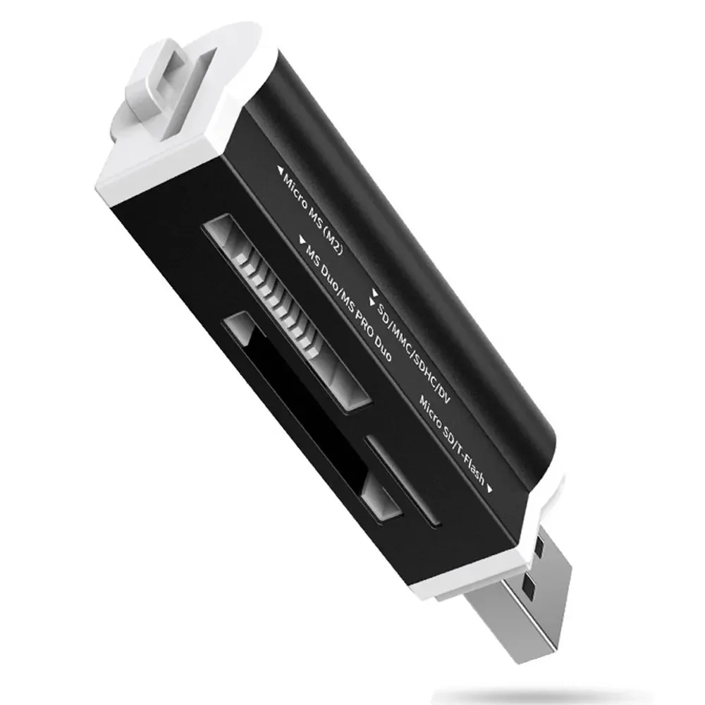 Устройство чтения карт Micro SD 4 в 1, флэш-USB-считыватель карт памяти для адаптера Memory Stick Pro Duo Micro SD/T-Flash/M2/MS SD