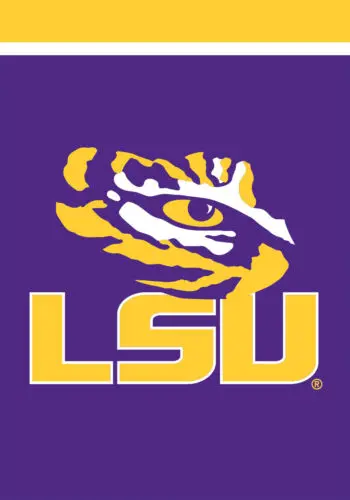 LSU Fighting Tigers House Flag Licensed ; Briarwood Lane