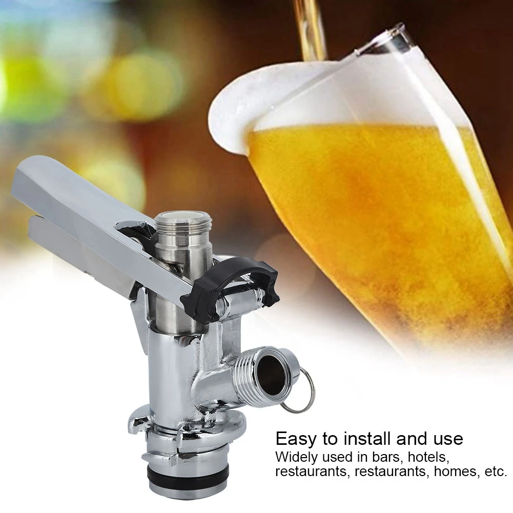 G5/8 U Type Stainless Steel Beer Keg Coupler Dispenser Accessory for Home  Restaurant Stainless Steel Keg Coupler Keg Coupler