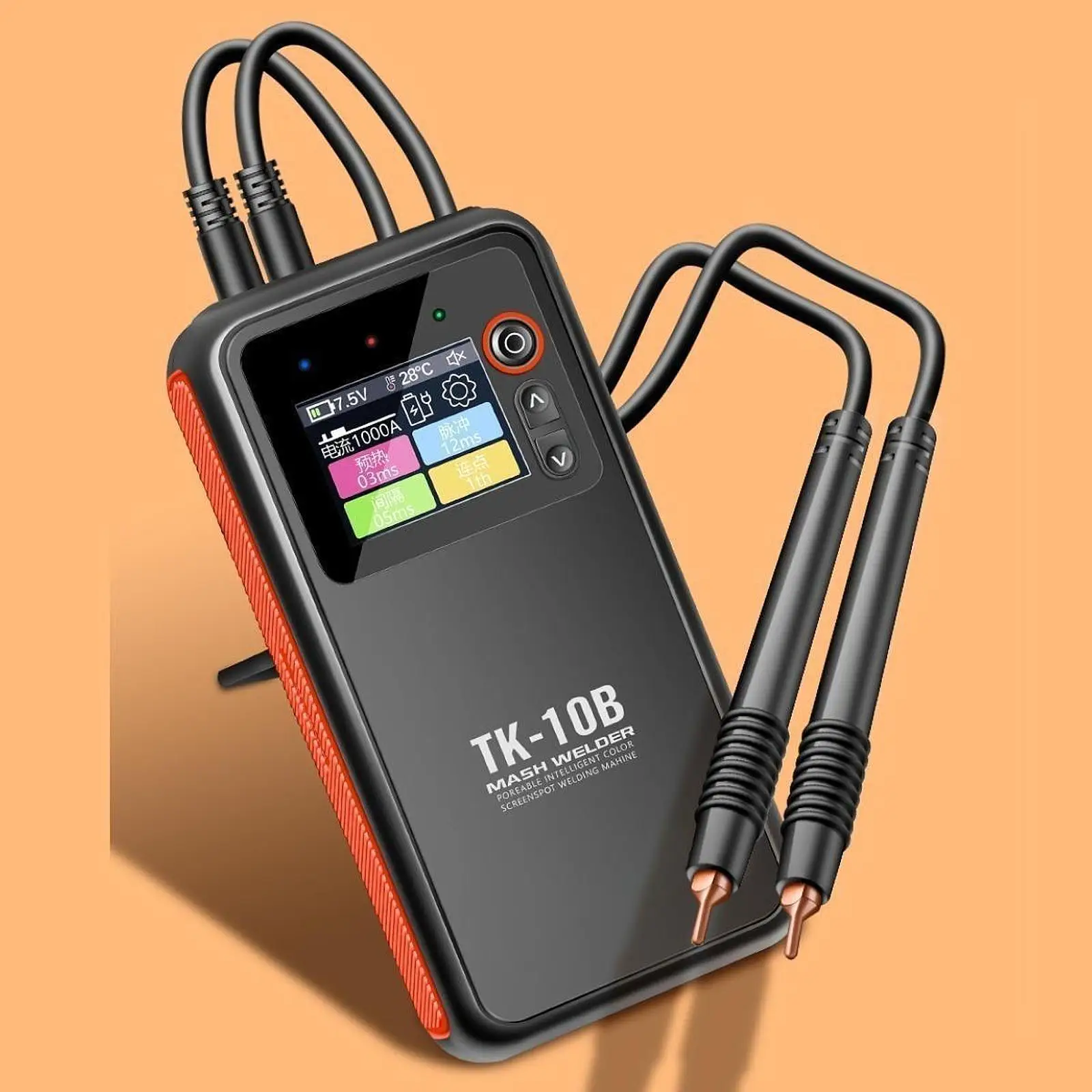 

Handheld Battery Spot Welder Kit 15.5x7.9x3.4cm Multifunctional Double Pulse
