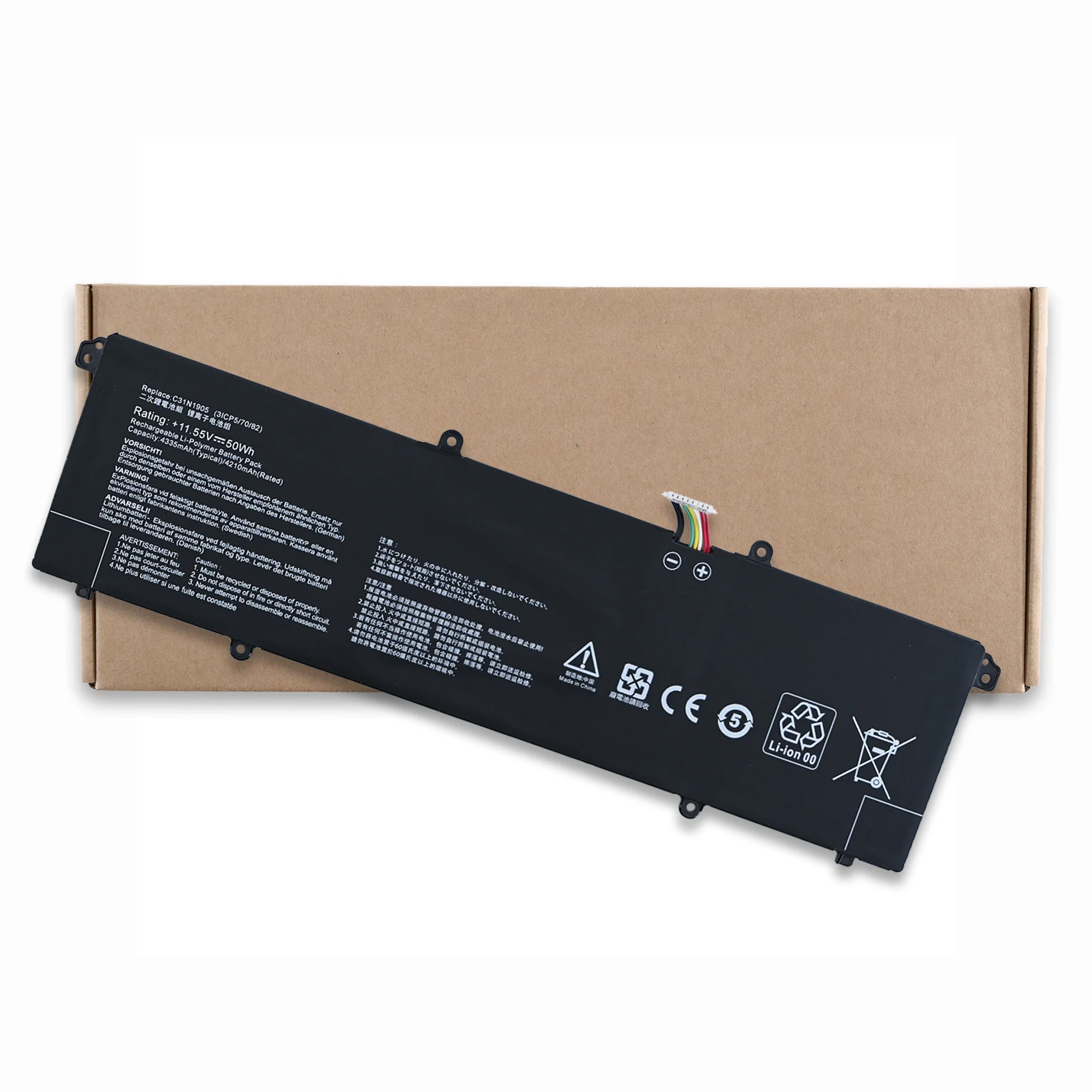 

Аккумулятор для ноутбуков Asus VivoBook S13 S333 S333JA S14 S433F S433 M433 S433FL S433FA S15 M533IA S533FA (LOLG C31N1905)