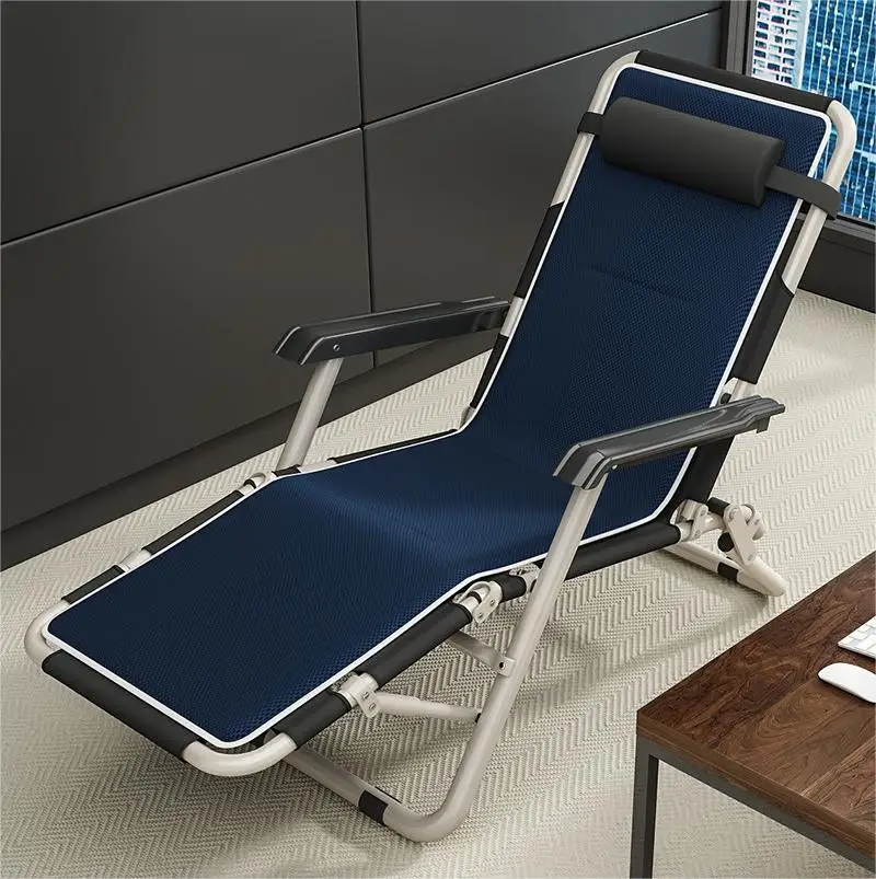 المنزل الحديث الشاطئ كرسي قابل للطي المحمولة أكسفورد النسيج القيلولة قيلولة السرير دائم كرسي مريح لكبار السن لحديقة شرفة الترفيه #2