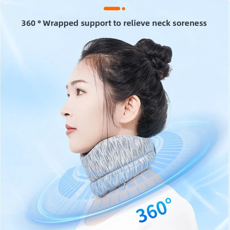 

Neck Support Cervical Brace Adjustable Cervical Collar Soft Durable Foam for Relieve Cervical Pain Airplane Travel Nap Health