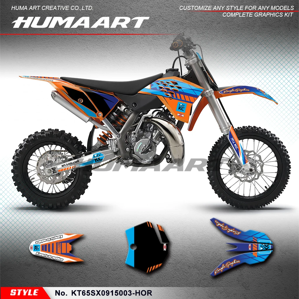 

Graphics Kit Decals Stickers for KTM SX 65 2009 2010 2011 2012 2013 2014 2015, KT65SX0915003-HOR