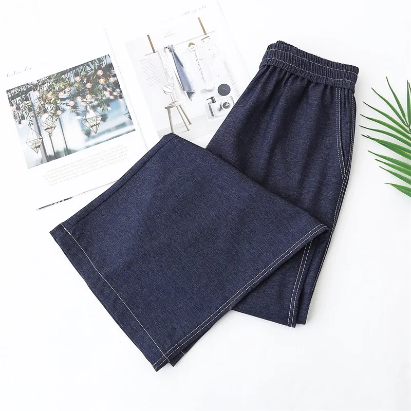 Plus Size High Waist Jeans For Women 2026 Spring Slim Fit Straight Leg Contrast Stitch Loose Long Pants 355 view 6