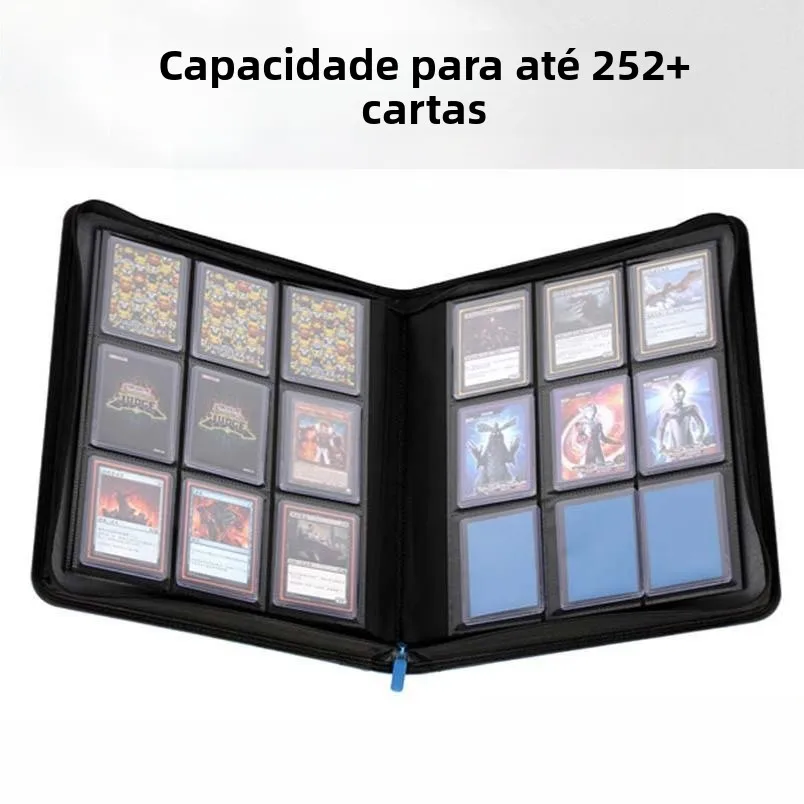 hard-card-holder-book-35pt-card-folder-pp-transparent-card-storage-book-ptcg-card-organizer-9-grids-per-page-durable-storage
