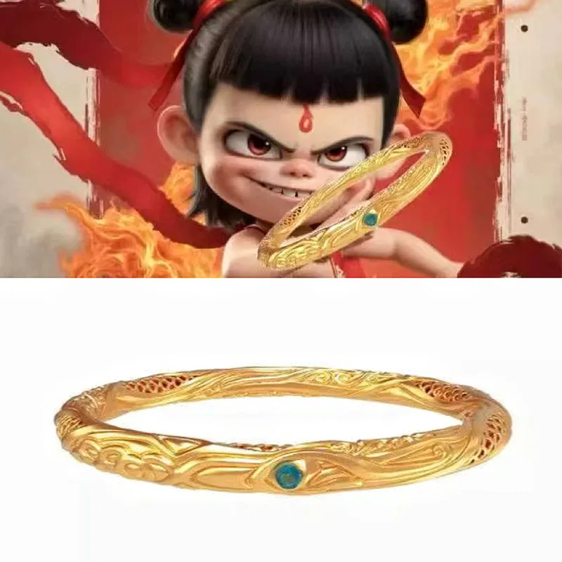 

Anime Movie Ne Zha Cosplay Costume Qiankun Circle Bracelet Couple's Style Can Be Opened Men's And Women's Accessories Gift New ﻿