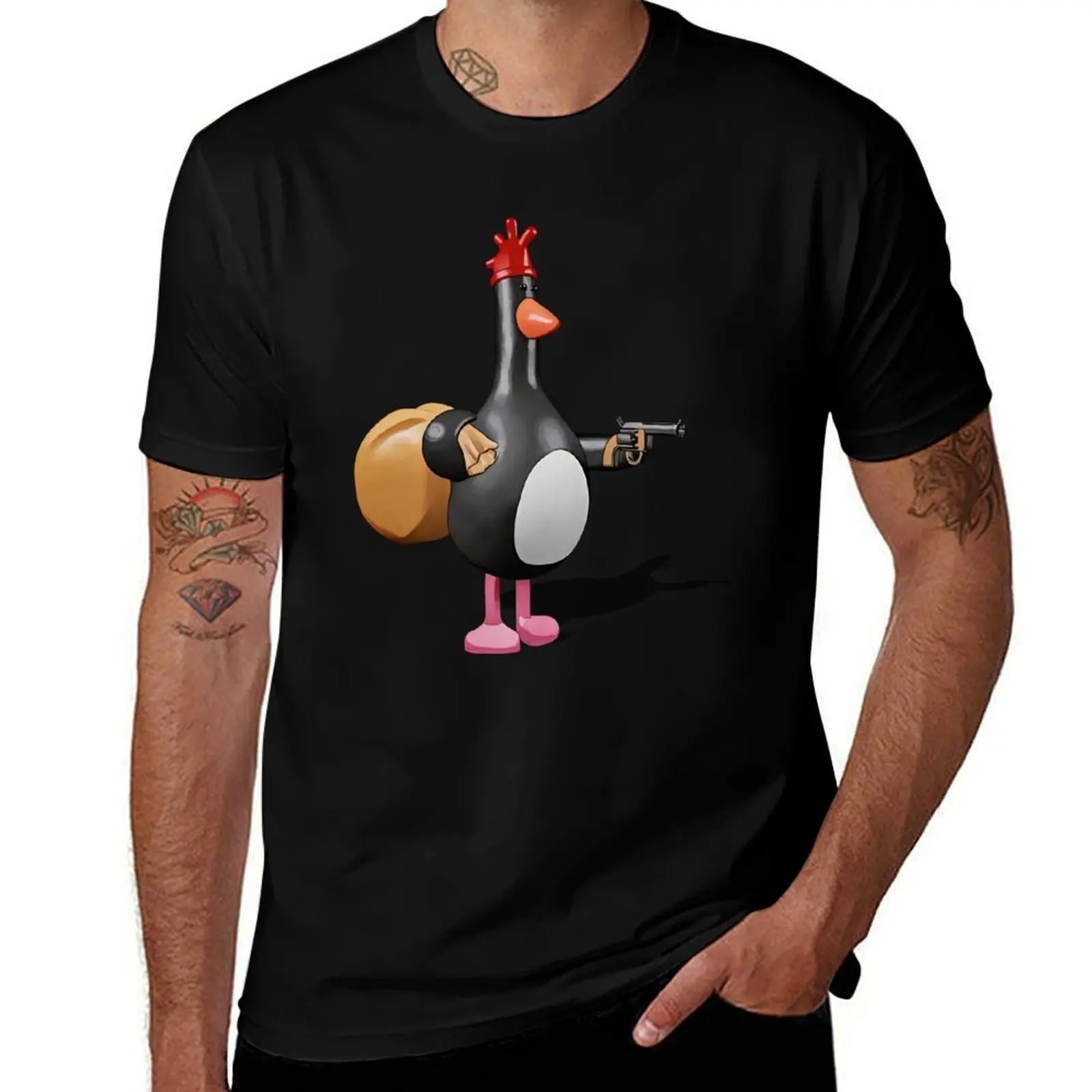 

Feathers McGraw T-Shirt Anime t-shirt gifts for boyfriend boys whites men t shirt