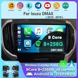 Android 14 Carplay Auto For Isuzu DMAX 2015 2016 2017 2018 2019 Car Radio Multimedia Video Player Navigation GPS  No 2Din 2 Din