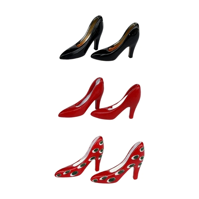 

Unique Mini Shoes For Dollhouses Scene Hand Painted Iron Structure Design 15UB