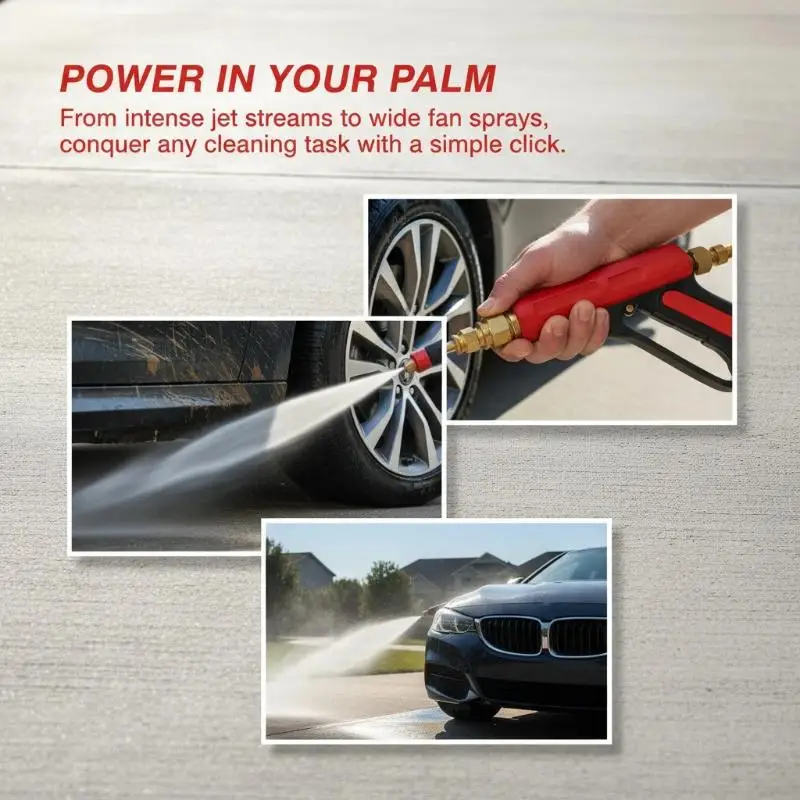 New Car Wash Accessories 4-Color High-Pressure Washer Nozzle Quick Connector 1/4in High-Pressure Car Wash  Quick Plug Nozzle