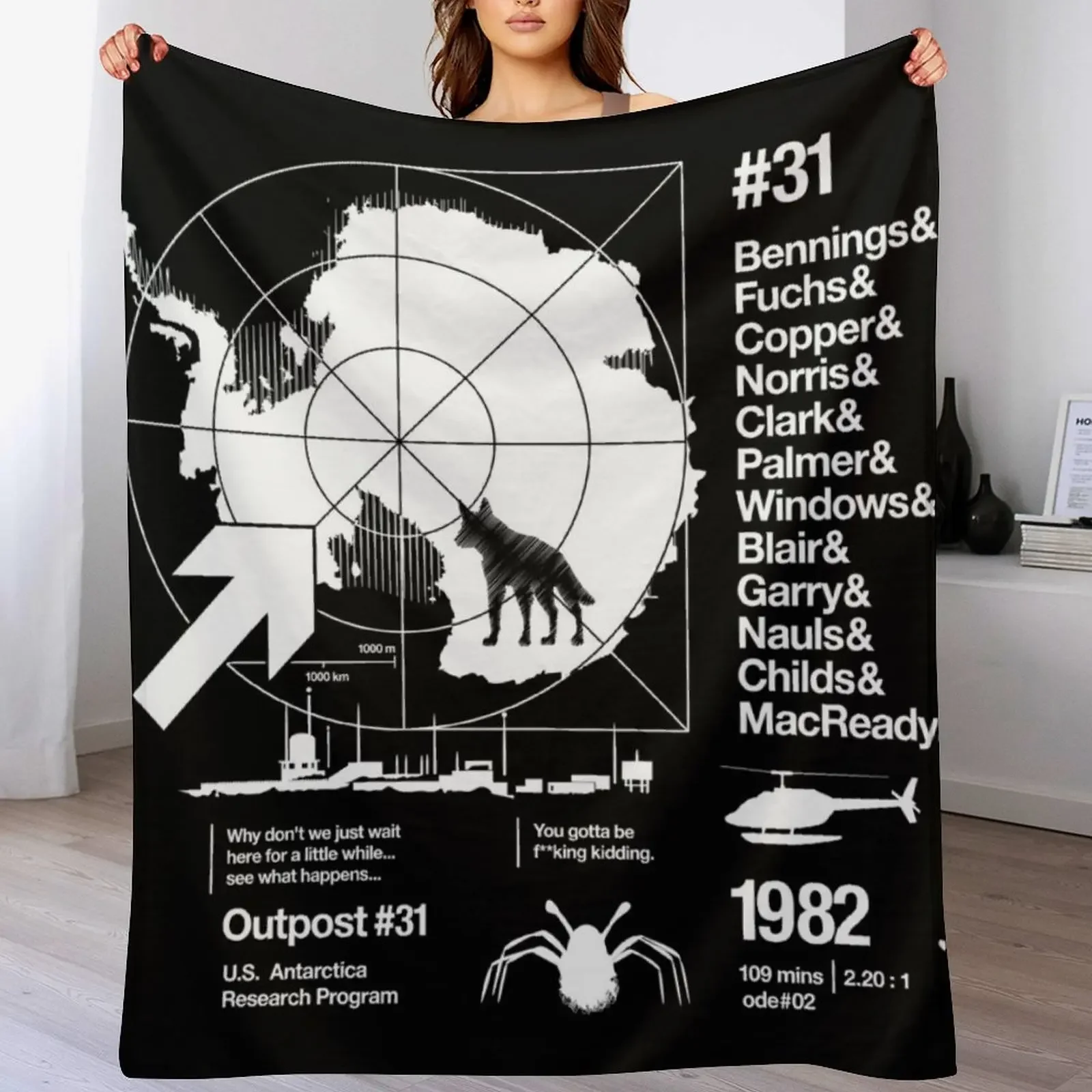 

ODE #02 Throw Blanket Outdoor Soft Blanket for Picnic Beach Camping