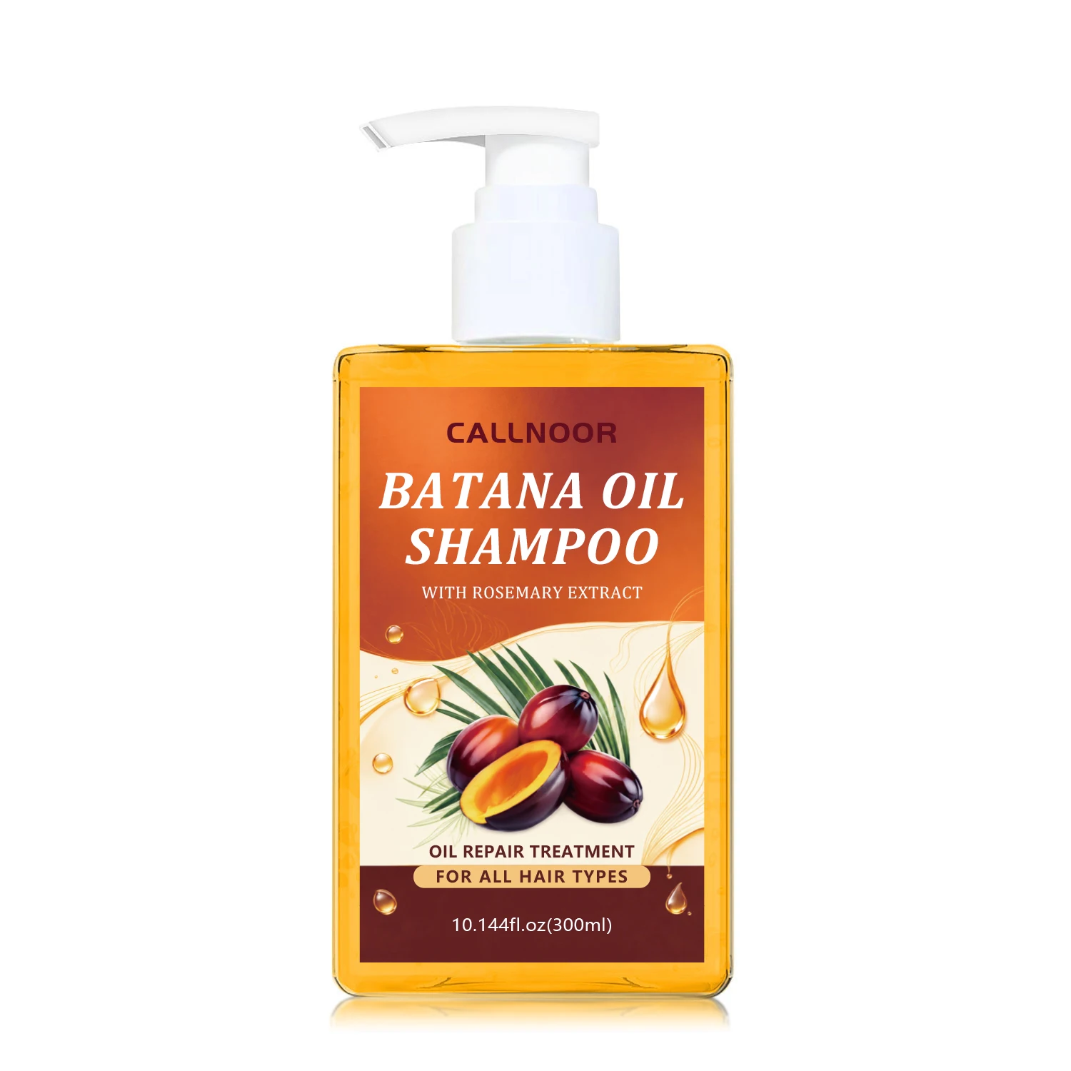 Batana Oil Shampoo With Rosemary Extract Repair Damaged Hair Nourish Scalp Improve Frizzy Split Ends Hair Care Shampoo 6