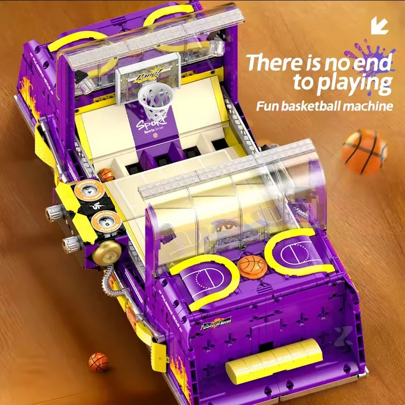 XZ0009 재미있는 농구 기계 조립 블록 파워 창의적 아이디어 게임 기계 브릭 DIY 장난감 크리스마스 어린이 성인 선물