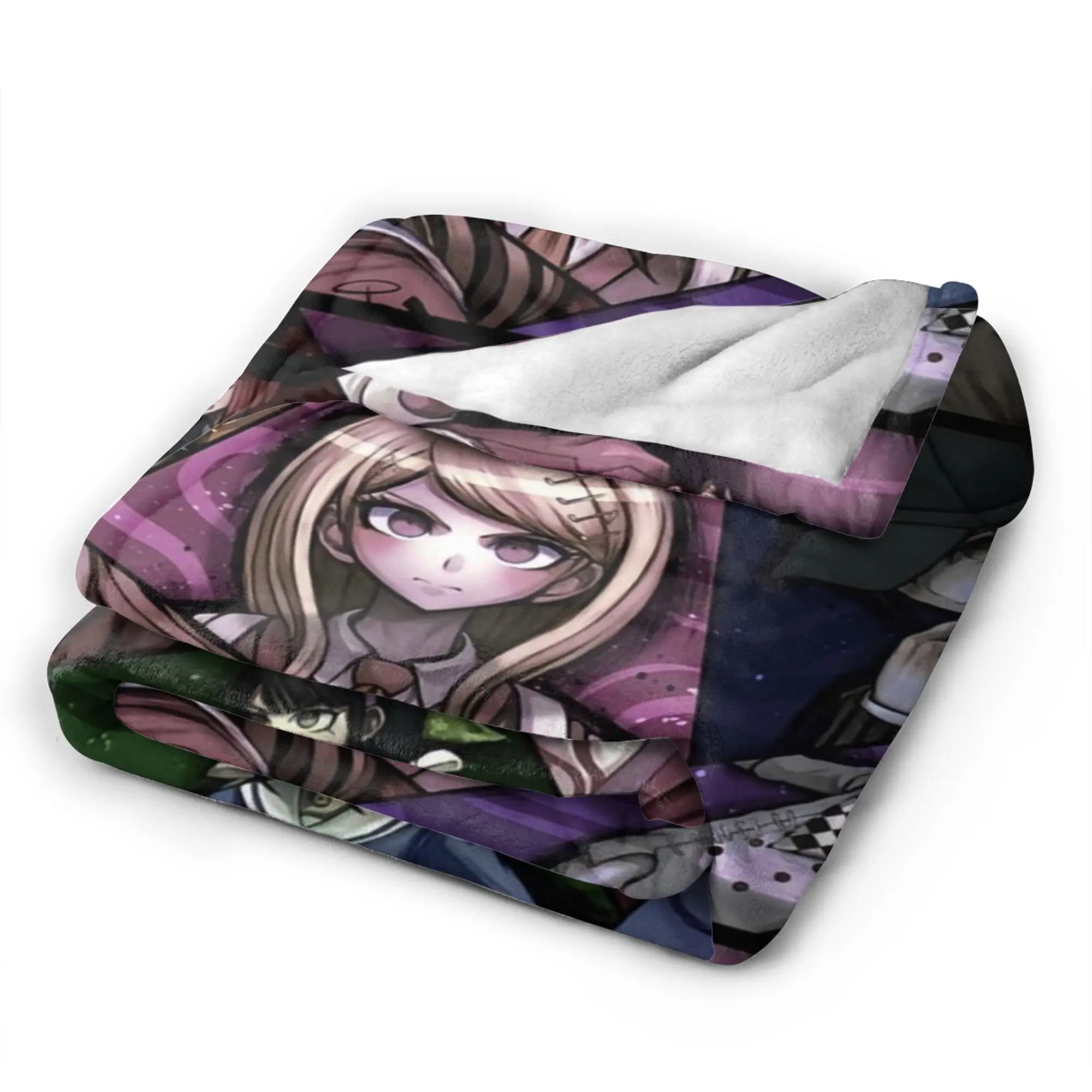 Danganronpa Soft Warm Blanket Nagito Komaeda The Ultimate Kids Adult Plush Bedding Throws Chair Flannel Bedspread Sofa Bed Cover