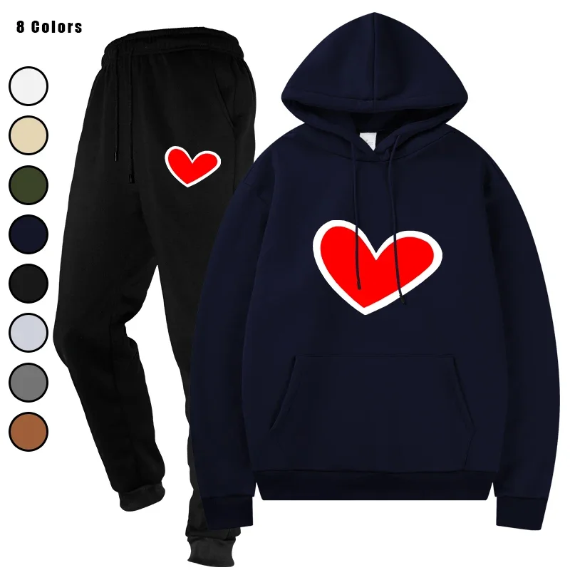 

Мужской спортивный костюм, комплекты из 2 предметов, спортивная одежда для бега, осенние брюки с капюшоном и завязками, мужские толстовки, спортивная одежда
