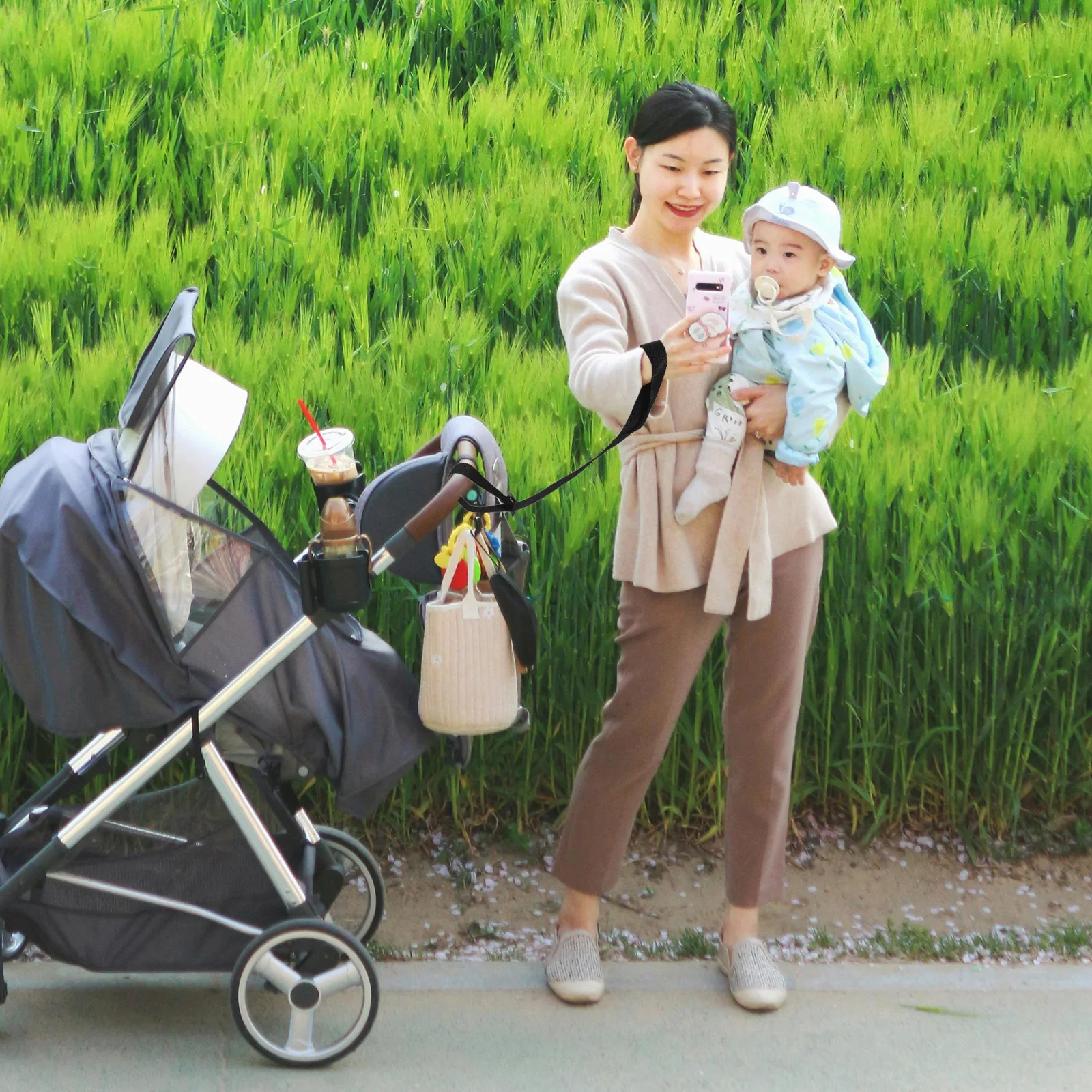 

10Pcs Baby Stroller Safety Wrist Strap Adjustable Anti-Lost Short Rope Universal Pram Hand Leash Toddler Walking Belt