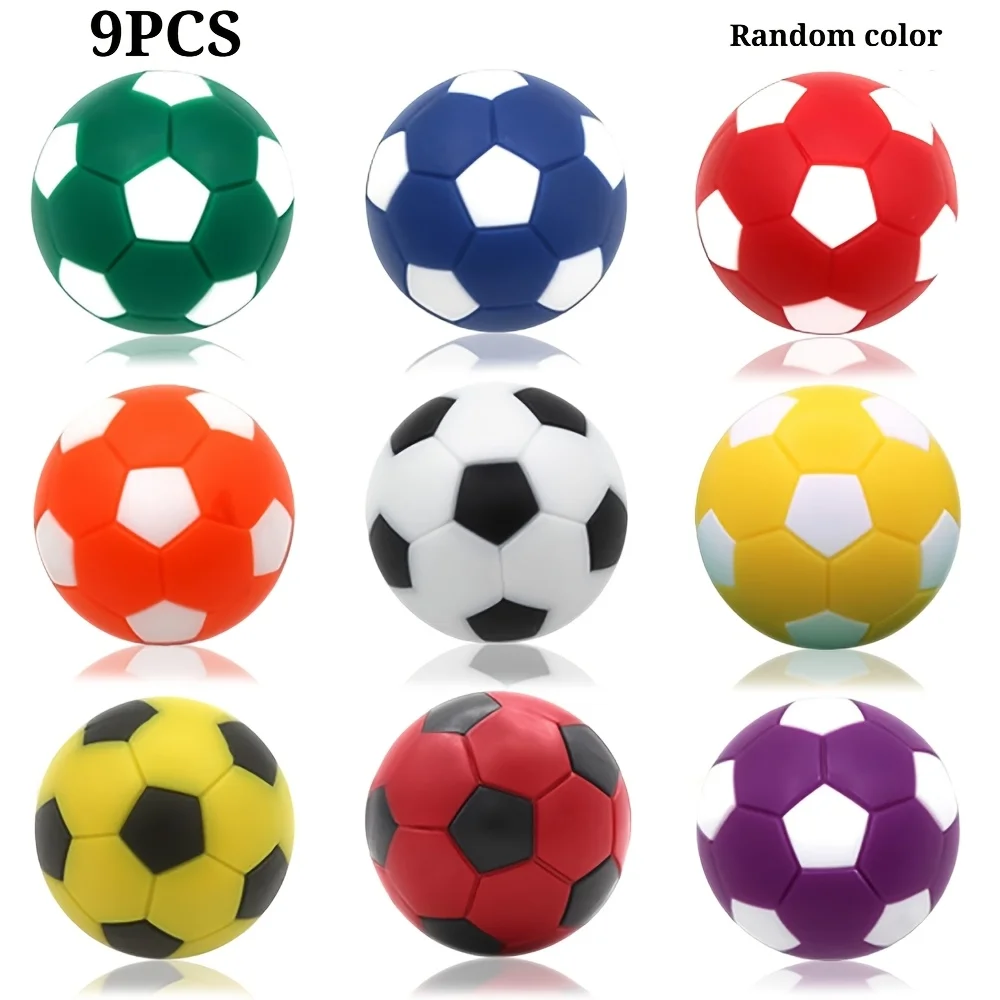 

9-Pack Foosball Table Replacement Balls Heavy-Duty Durable 1.42-Inch Miniature Soccer Game Balls Compatible with Football Tables