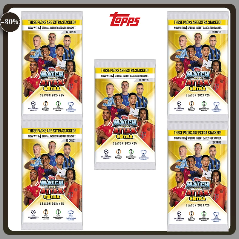 

2024/2025 Topps Match Attax Extra Champions League TC Cards BOX Each Envelope Contains 12 Cards Fan Collection Gift Shipping Pro