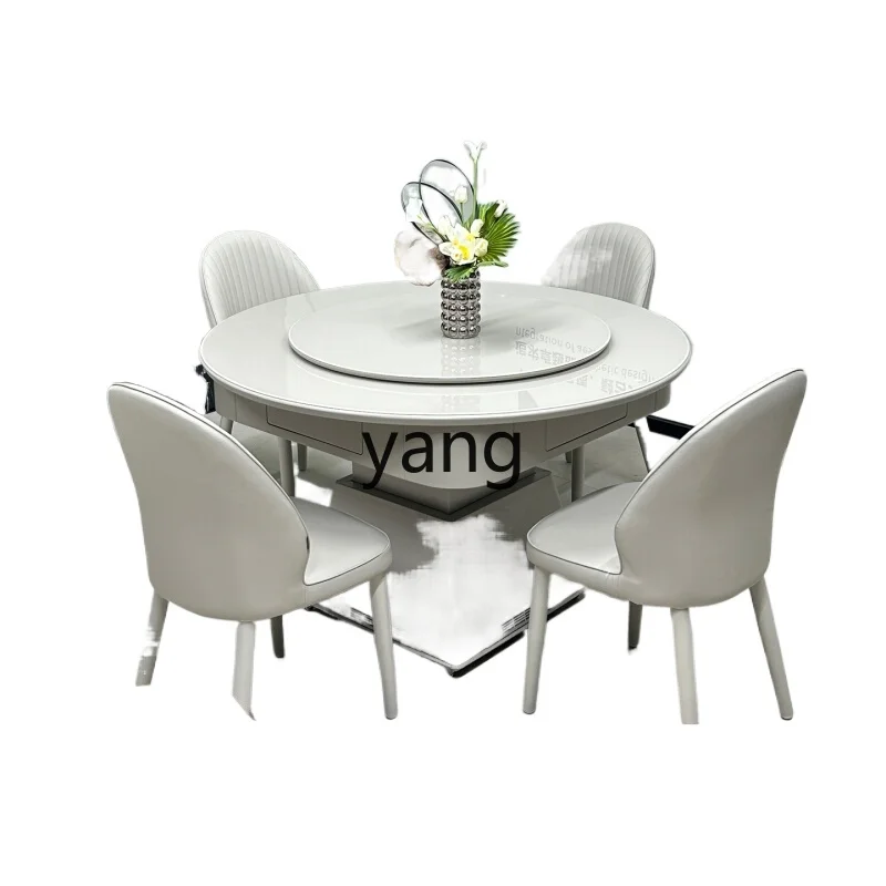 

LH solid wood mahjong dining table dual-purpose automatic mahjong machine household integrated round table