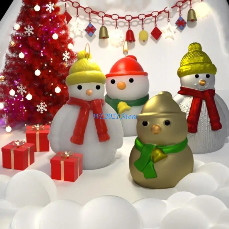

G5GC Snowman Decoration Silicone Mold Resin Epoxy Craft Christmas Crafts