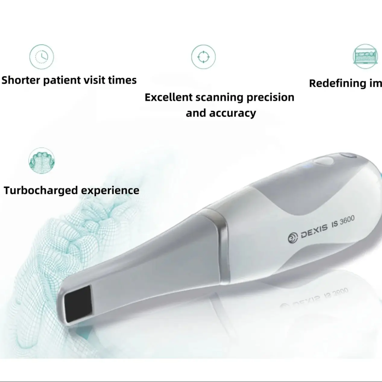 2025 NUOVO DEXIS IS 3600 Scanner intraorale impressionista digitale Trasferimento dati aperto per protesi, impianti, ortodonzia