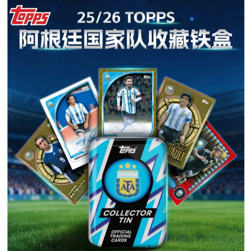 topps-2025-26-Equipe-nationale-de-football-d'argentine-–-boite-mystere-en-Etain-a-collectionner-–-cartes-a-autographes-pour-les-fans-de-sport-et-les-collectionneurs