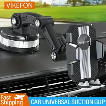 VIKEFON 360 빨판 자동차 전화 거치대 마운트 흡입 컵, GPS 셀 모바일 스탠드, 앞 유리 대시 보드 지지대, 자동차 브래킷 클립