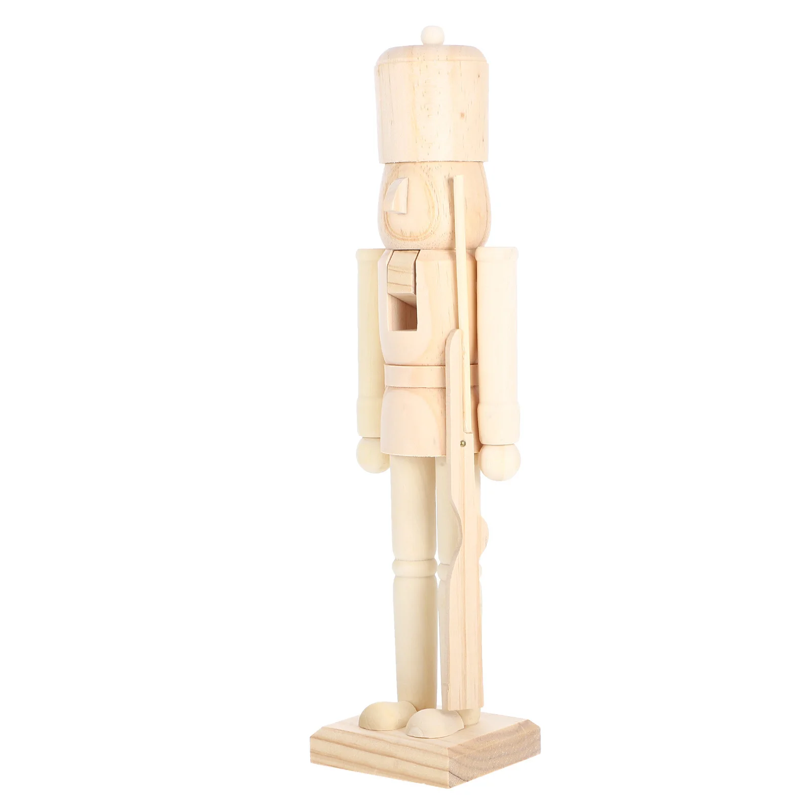 

Wooden Unfinished Diy Craft Kit Christmas Decoration For Home Coffee Shop Xmas Nutcracker Figures Wooden Nutcracker