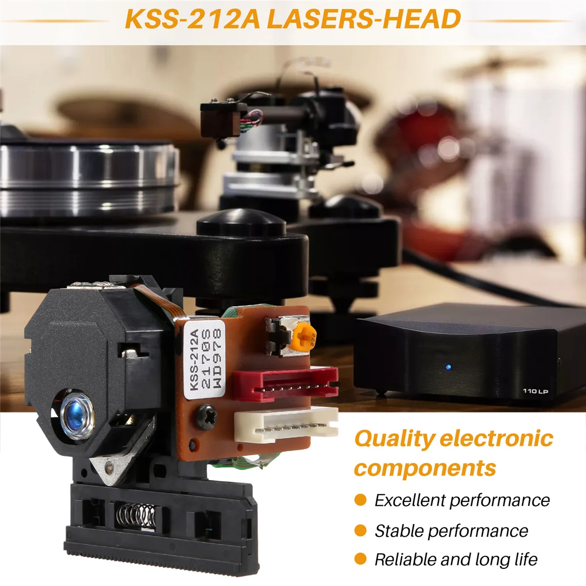 KSS-212A Cabezal láser VCD CD Audio Reemplazo KSS-210A 212B 150 Pickup óptico Lasers-Lente rica