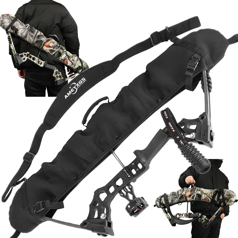 

Сумка для стрельбы из лука, регулируемый ремень на плечо, портативный рюкзак для переноски блочного лука, аксессуары для охоты и стрельбы по мишеням